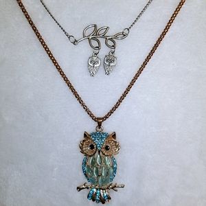 Owl necklaces